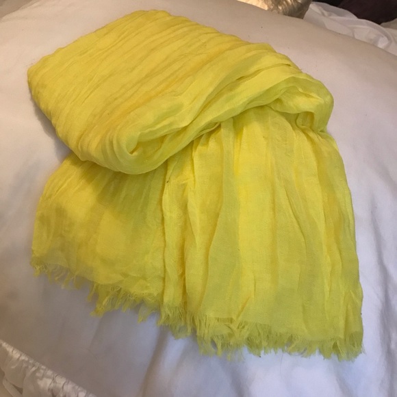 RACHEL Rachel Roy Accessories - Rachel Roy Scarf Wrap Bright Yellow ..New No Tags